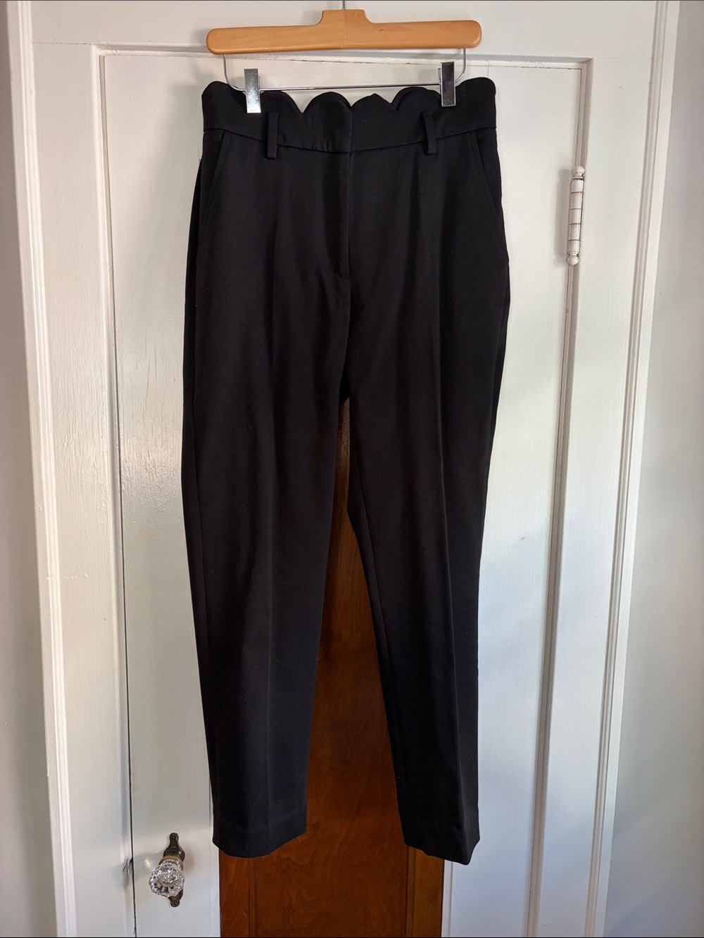 Paul & Joe Sister Scallop Waist Black Trouser